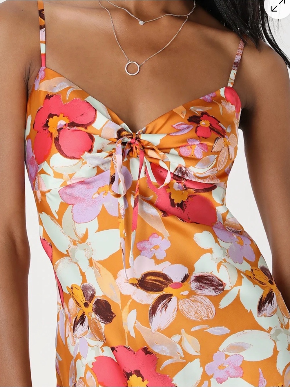 Lulus Floral Slip Maxi Dress